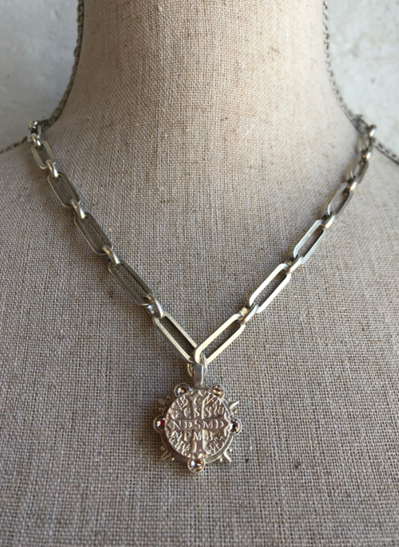 French Kande Versailles Marmonde Necklace Silver available at The Good Life Boutique