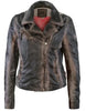 Mauritius Mauritius - Christy RF Woman's Leather Jacket - Vintage Black available at The Good Life Boutique