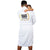 LA Trading Co Luxe Plush Robe - Dad Of The Year - White available at The Good Life Boutique