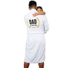 LA Trading Co Luxe Plush Robe - Dad Of The Year - White available at The Good Life Boutique