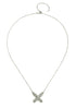 French Kande French Kande Petite Swarovski French Kiss Necklace Silver available at The Good Life Boutique