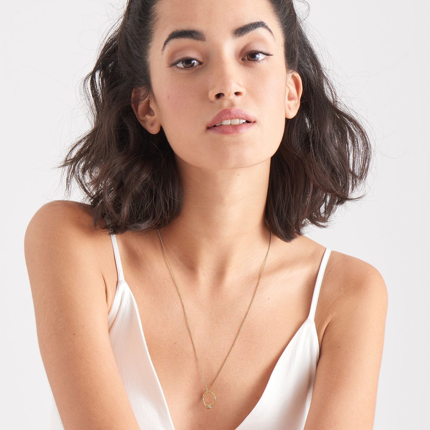 ANIA HAIE ANIA HAIE - Gold Modern Circle Necklace available at The Good Life Boutique