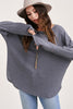 La Miel Soft And Lightweight Waffle Weave Basic Top - Charcoal available at The Good Life Boutique