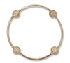 Made As Intended 8mm Pave Blessing Bracelet with Gold Links available at The Good Life Boutique
