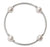 Made As Intended 8MM White Pearl Blessing Bracelet With Silver Links available at The Good Life Boutique