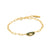 ANIA HAIE ANIA HAIE - Carabiner Gold Bracelet - Forest Green Enamel available at The Good Life Boutique