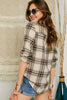 Adora Plaid Flannel Button-Up Shirts w/Front Pocket available at The Good Life Boutique