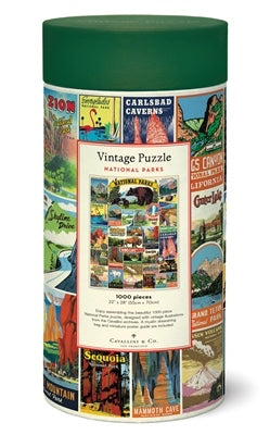 Cavallini Papers & Co., Inc. National Parks 1,000 Piece Puzzle available at The Good Life Boutique