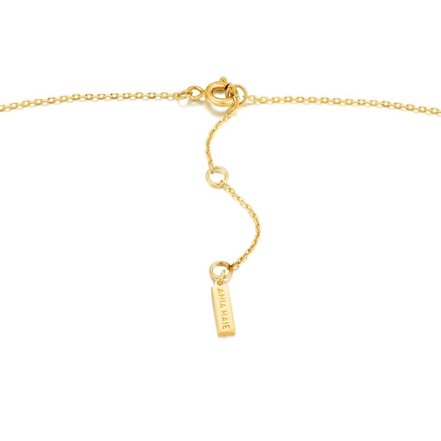 Sterling Silver Gold Plated Key Necklace By Ania Haie