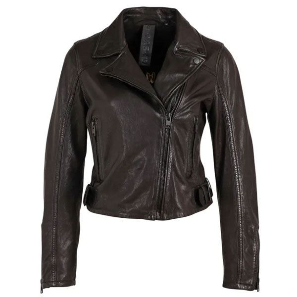 Mauritius Mauritius - Bita RF  Woman's Leather Jacket - Black available at The Good Life Boutique
