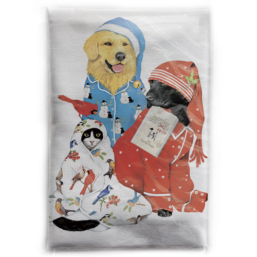 Mary Lake-Thompson Ltd. Winter Pajama Pets Bagged Towel available at The Good Life Boutique