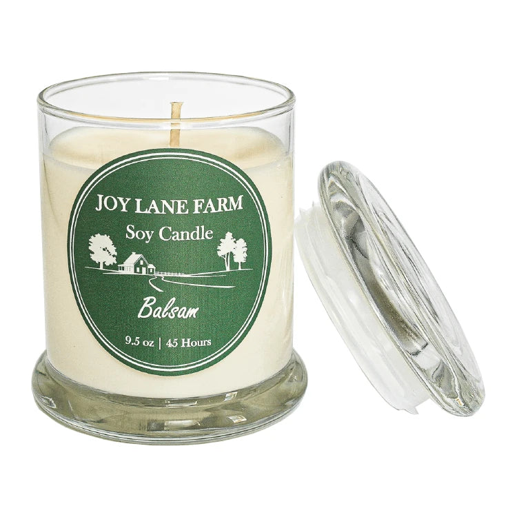 Joy Lane Farm Balsam Soy Candle available at The Good Life Boutique