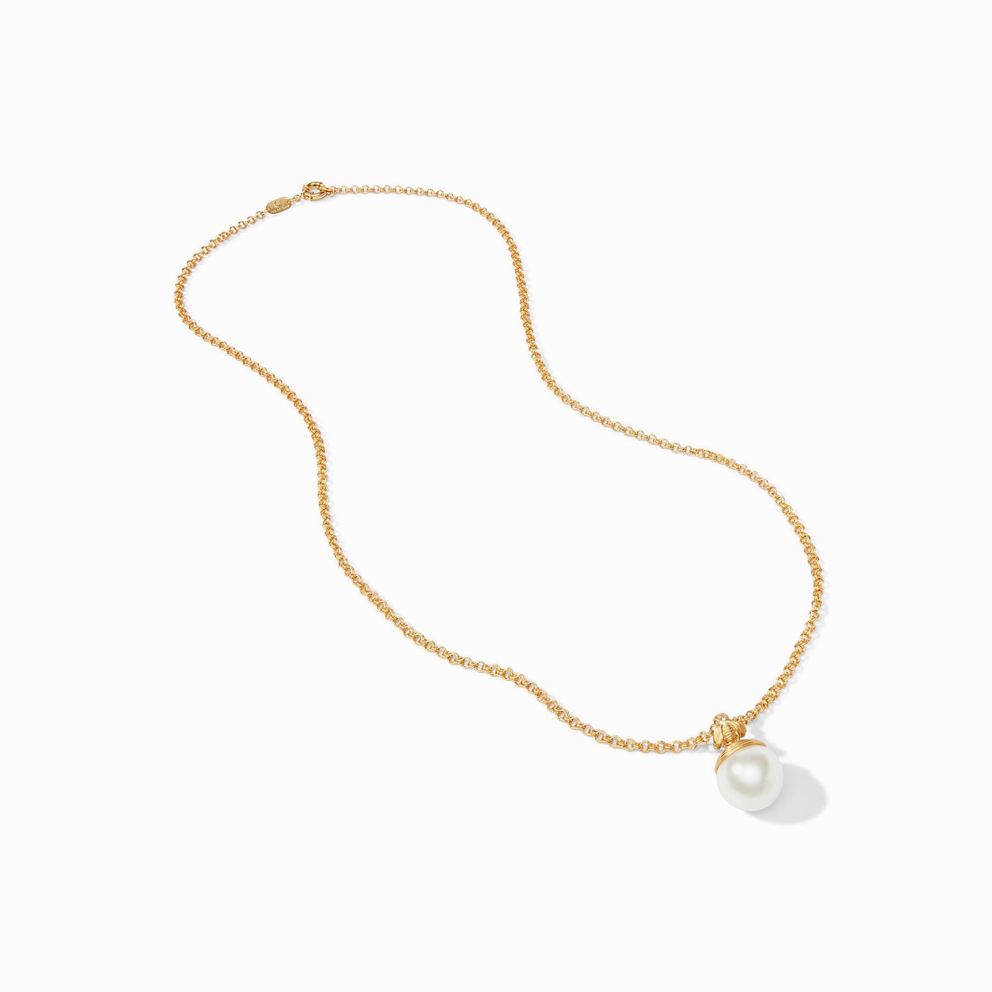 Julie Vos Julie Vos - Bee w/Pearl Pendant Gold available at The Good Life Boutique