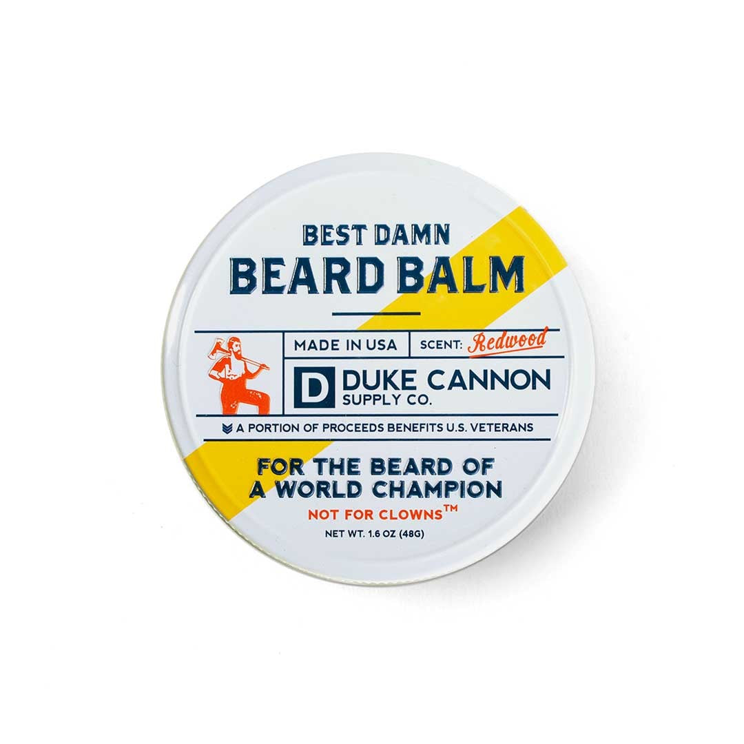 Duke Cannon Best Damn Beard Balm available at The Good Life Boutique