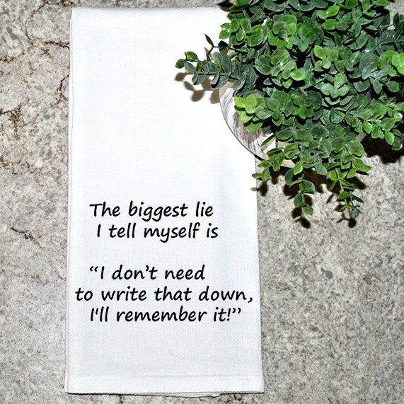 Geez Louise Goods Biggest Lie, I'll Remember It available at The Good Life Boutique