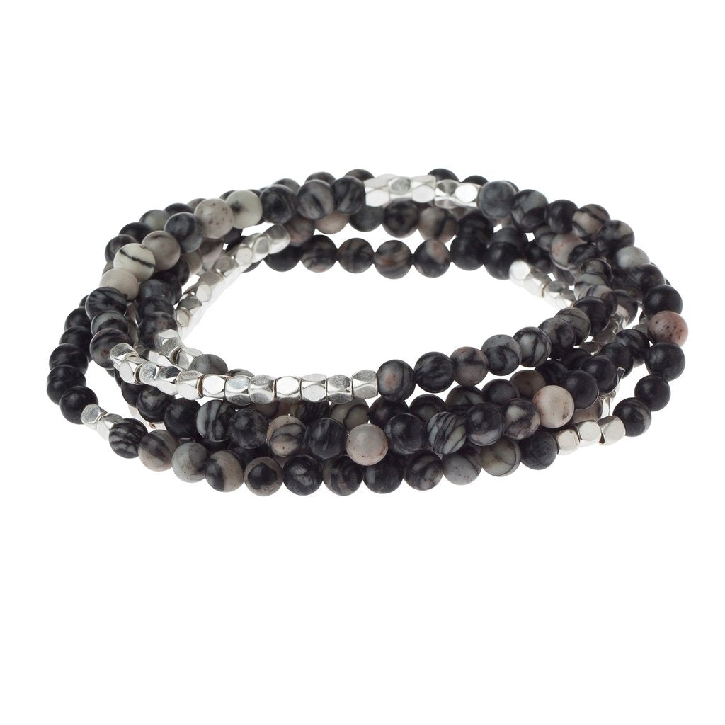 Scout Curated Wears Scout Curated Wears - Black Network Agate - Stone Of Inner Stability available at The Good Life Boutique
