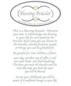 Made As Intended 8mm Silver Murano Glass Blessing Bracelet available at The Good Life Boutique