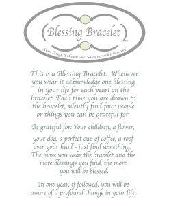 Made As Intended 8MM Crystal White Blessing Bracelet With Silver Links available at The Good Life Boutique