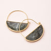 Scout Curated Wears Scout Curated Wears - Stone Prism Hoop - Labradorite/Gold available at The Good Life Boutique