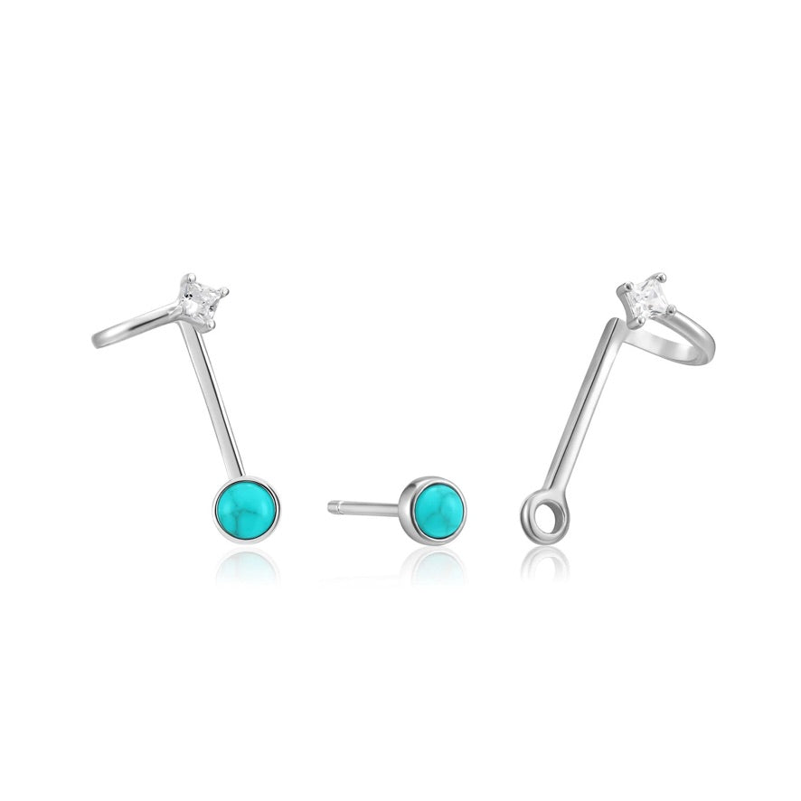 ANIA HAIE ANIA HAIE - Tidal Turquoise Double Stud Earrings available at The Good Life Boutique