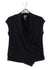 Clara Sun Woo Clara Sunwoo Cross Over Faux Wrap Top - Solid Black available at The Good Life Boutique