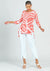 Clara Sun Woo Clara Sunwoo Parachute Hem Tunic - Stripes & Dots -  Coral/White available at The Good Life Boutique