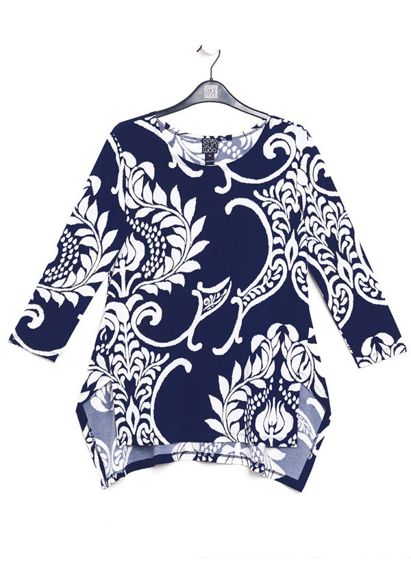 French Terry-Like Knit - Parachute Hem Sweater Tunic - Powder Blue - F –  Clara Sunwoo