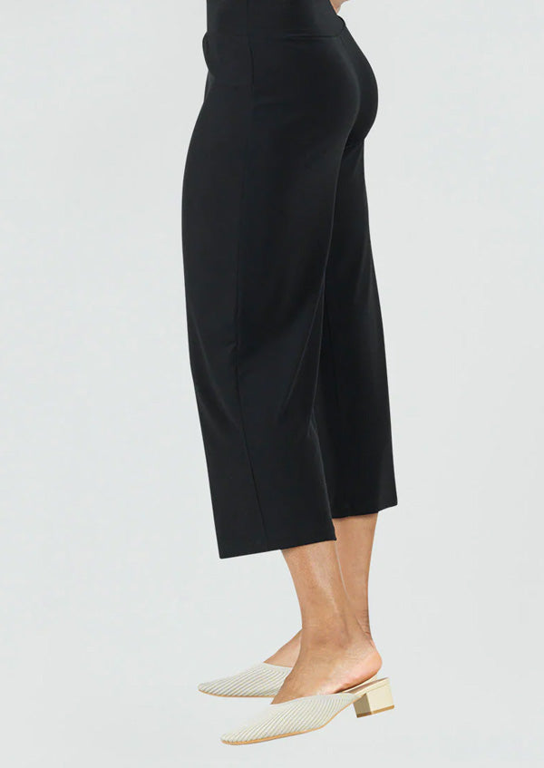 Clara Sun Woo Clara Sunwoo Signature Gaucho Soft Knit Pull-On Gaucho - Black available at The Good Life Boutique