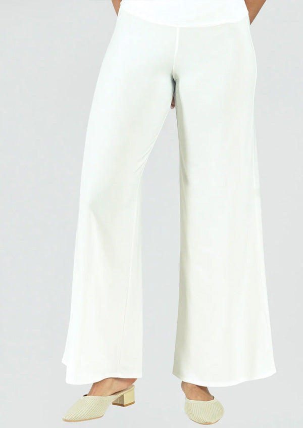 Clara Sun Woo Clara Sunwoo Signature Palazzo Pant  - Ivory available at The Good Life Boutique