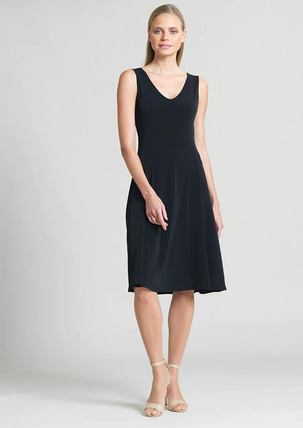 Clara Sunwoo Clara Sunwoo V-Neck Sleeveless Little Black Dress w/Princess Seams available at The Good Life Boutique