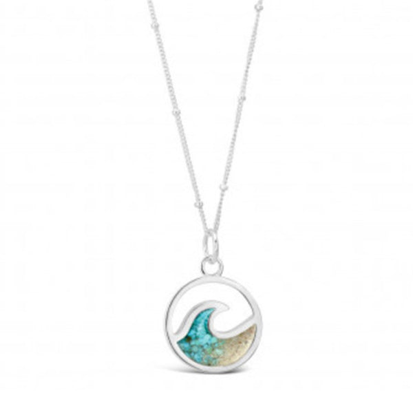 Dune Jewelry Dune Jewelry - Cresting Wave Necklace - Gradient - LBI Sand - Sterling available at The Good Life Boutique