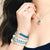 Dune Jewelry Dune Jewelry - Cresting Wave Beaded Bracelet - Aquamarine 7 Inches available at The Good Life Boutique
