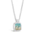 Dune Jewelry Dune Jewelry - Cushion Cut Nautical Necklace - Turq Gradient available at The Good Life Boutique