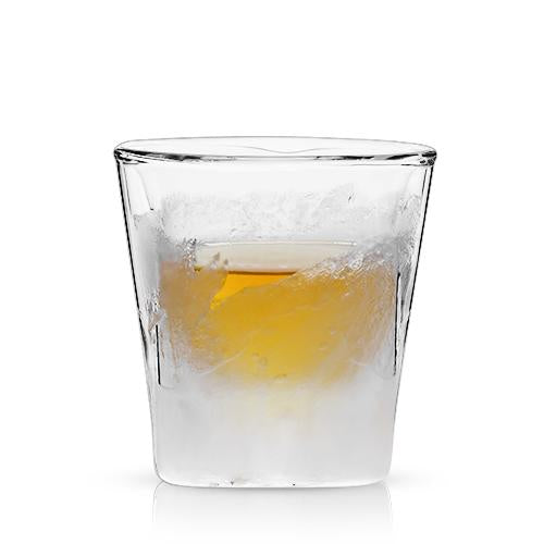 True Brands Viski Glacier Double-Walled Chilling Whiskey Glass available at The Good Life Boutique