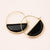 Scout Curated Wears Scout Curated Wears - Stone Prism Hoop - Black Spinal/Gold available at The Good Life Boutique