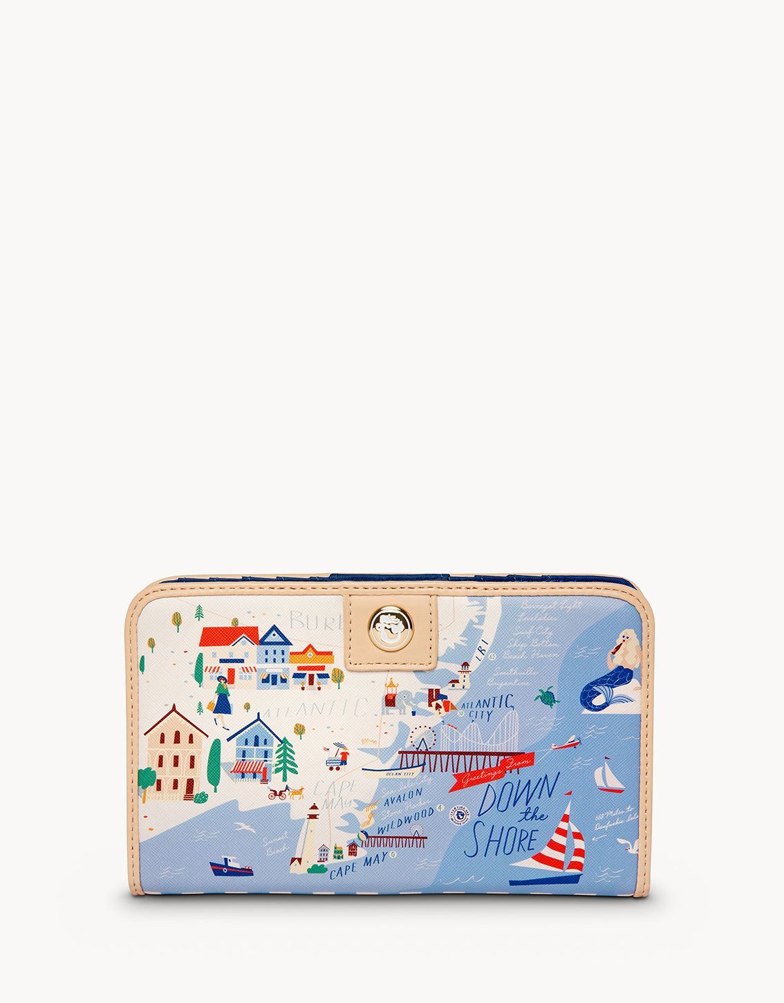 Spartina Spartina Down The Shore Snap Wallet available at The Good Life Boutique