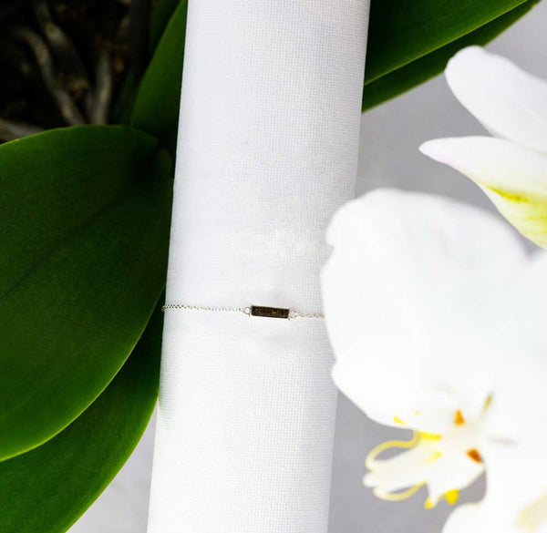 Dune Jewelry Delicate Dune Bar Anklet With LBI Sand The Good Life