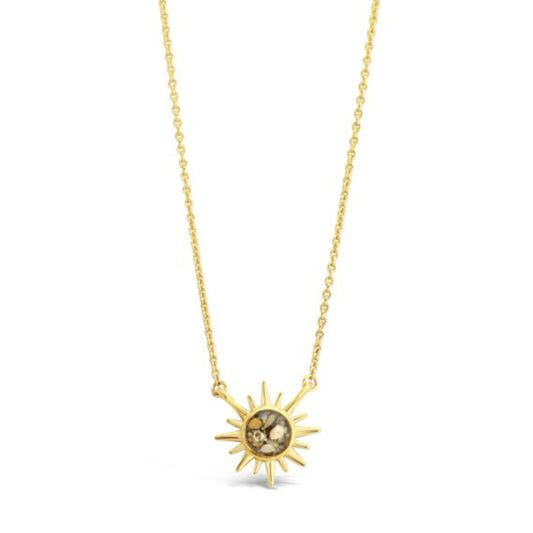 Dune Jewelry Dune Jewelry - Delicate Dune Sunburst Necklace - 14K Gold Vermeil available at The Good Life Boutique