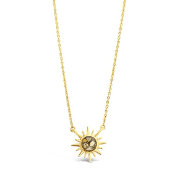 Dune Jewelry Dune Jewelry - Delicate Dune Sunburst Necklace - 14K Gold Vermeil available at The Good Life Boutique