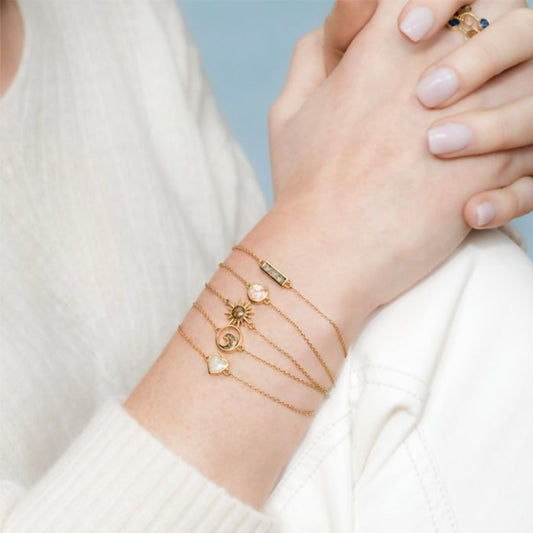 Dune Jewelry Dune Jewelry - Delicate Dune Wave Bracelet - 14K Gold Vermeil available at The Good Life Boutique