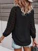 Miss Sparkling Dotted Sleeve Top - Black available at The Good Life Boutique