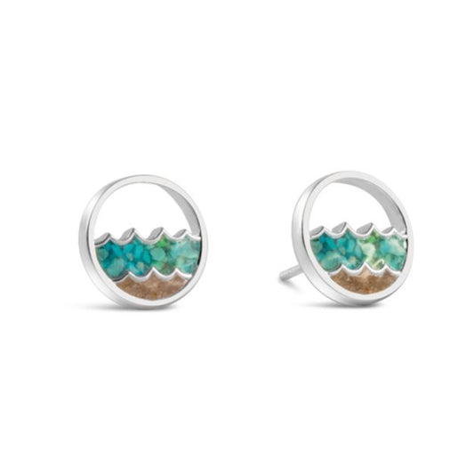 Dune Jewelry Dune Jewelry - Double Wave Stud Earrings available at The Good Life Boutique