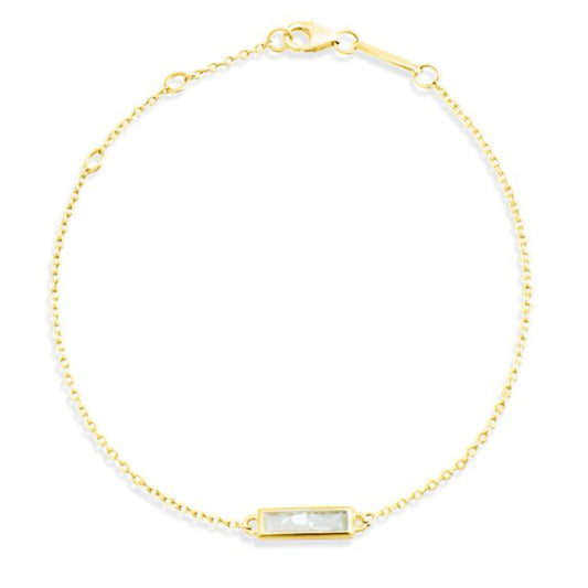 Dune Jewelry Dune Jewelry - Delicate Dune Bar Bracelet - 14K Gold Vermeil available at The Good Life Boutique