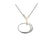 Ed Levin E.L. Designs (Formerly Ed Levin) - Elliptical Elegance - Pendant SS/14K 18" Chain available at The Good Life Boutique