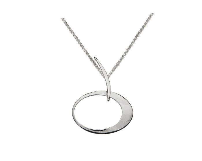 Ed Levin E.L. Designs (Formerly Ed Levin) - Elliptical Elegance Pendant S/S 18" Chain available at The Good Life Boutique