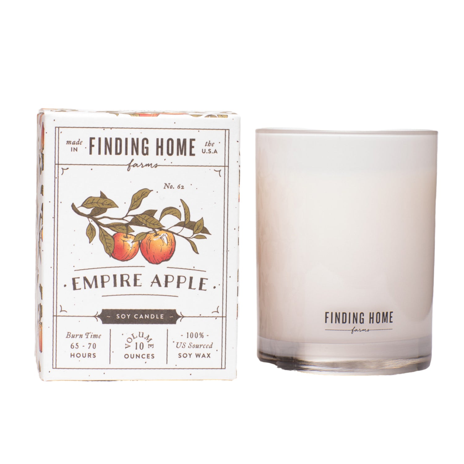 Finding Home Farms Empire Apple Soy Candles - Boxed Candle - 10 oz available at The Good Life Boutique
