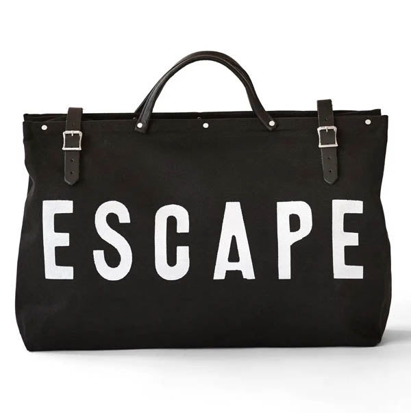 Forestbound Escape Canvas Utility Bag - Black - Without Shoulder Strap available at The Good Life Boutique