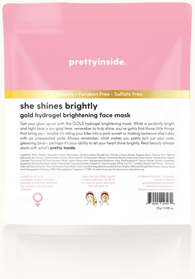 Musee Musee She Shines Brightly Brightening Facial Mask available at The Good Life Boutique