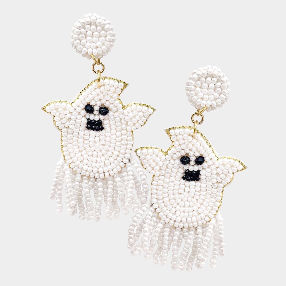 Ghost Beaded Earrings The Good Life Boutique