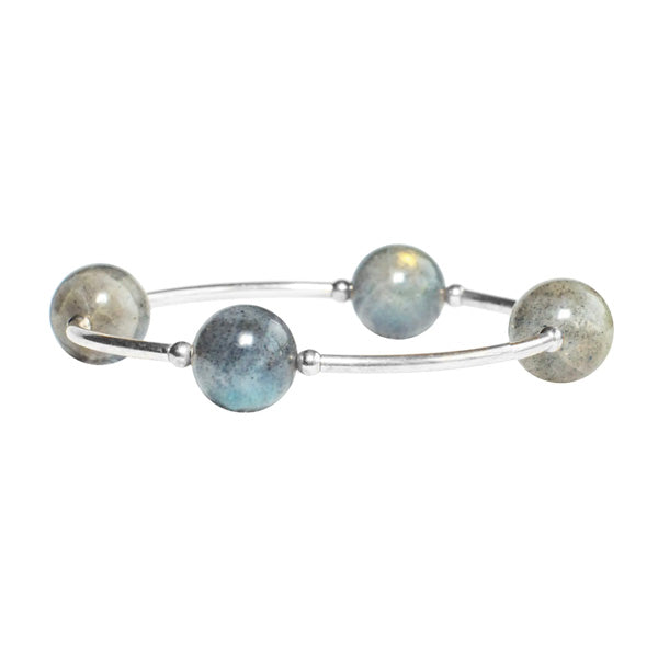 Made As Intended Faceted Labradorite Blessing Bracelet - 8.5" available at The Good Life Boutique